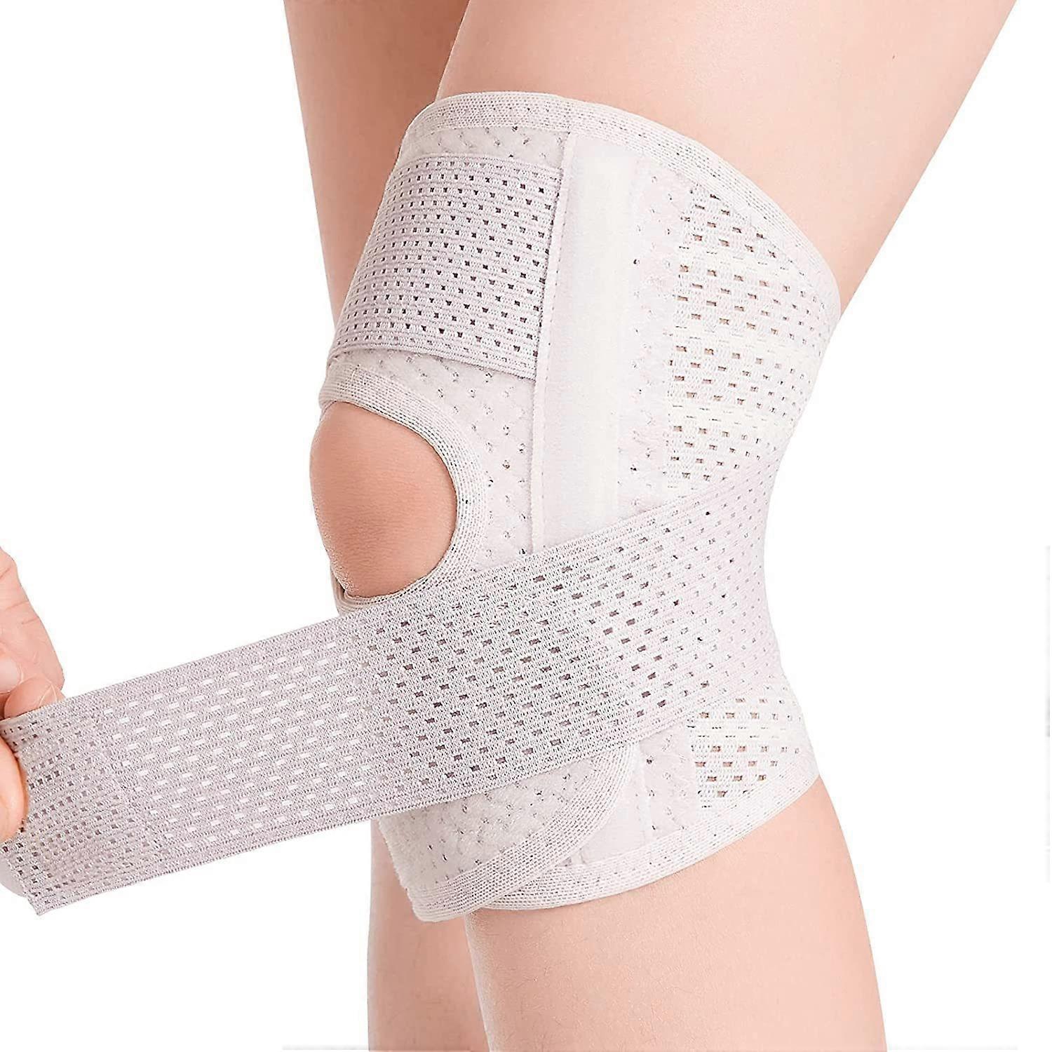 YF-JS020 1 Pair Sports Compression Knee Guard Running Basketball Slim Elastic Knee Brace
