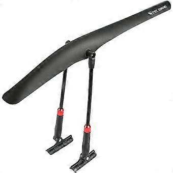 WEST BIKING YP0714030 Road Bike Rear Fender PP Quick Release Bicycle Mudguard with Tail Light