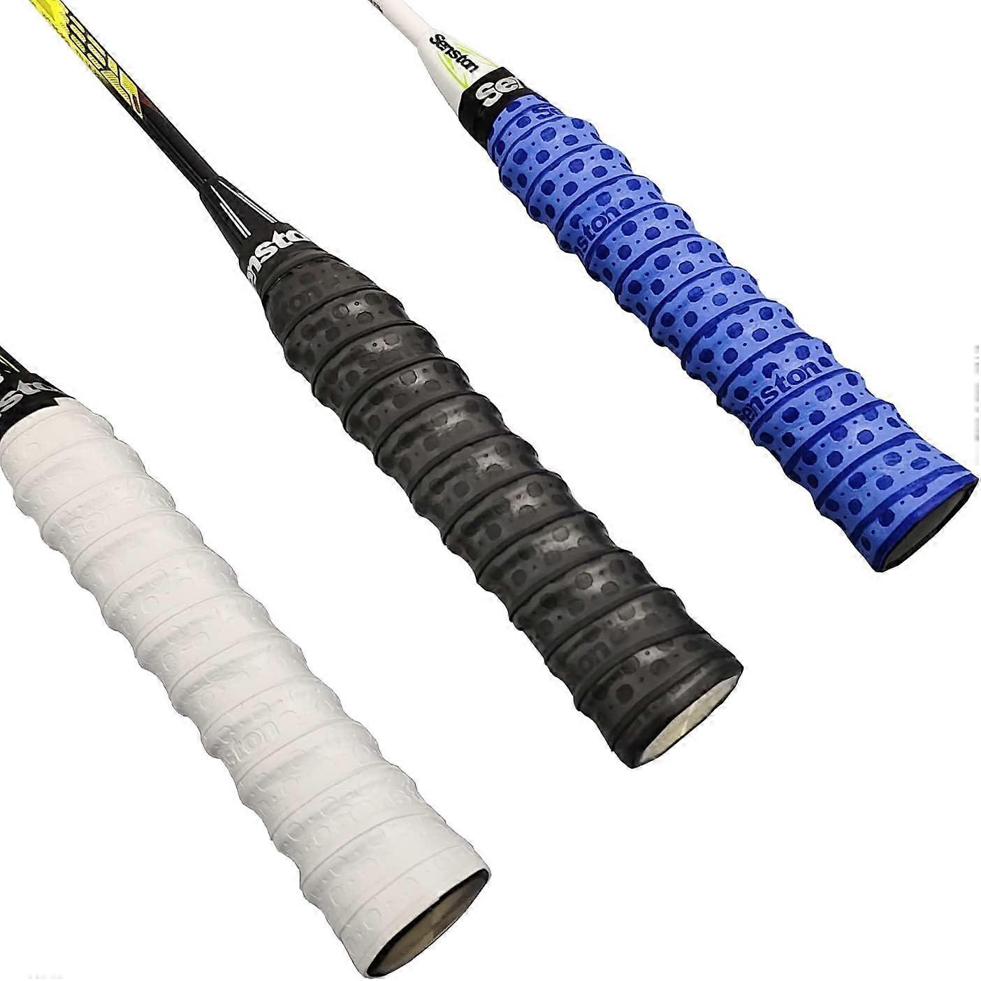Racket grip 3-pack Tennis/badminton/squash racket outer grip Non-slip perforated super absorbent grip