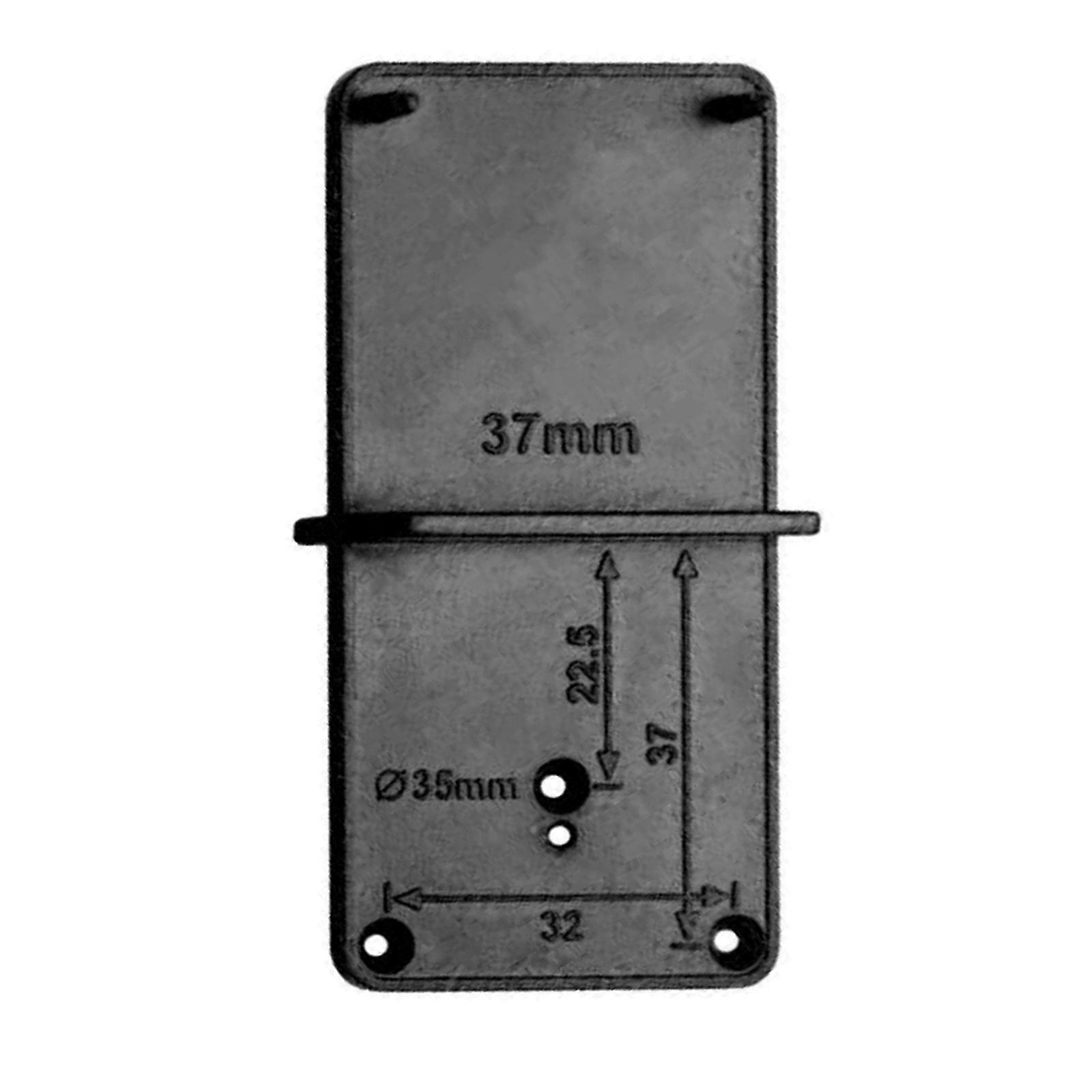 Reliable Drill Positioning Tool Drill Positioning Plate for Efficient Woodworking Suitable for Multiple Drill Bit Size  Black