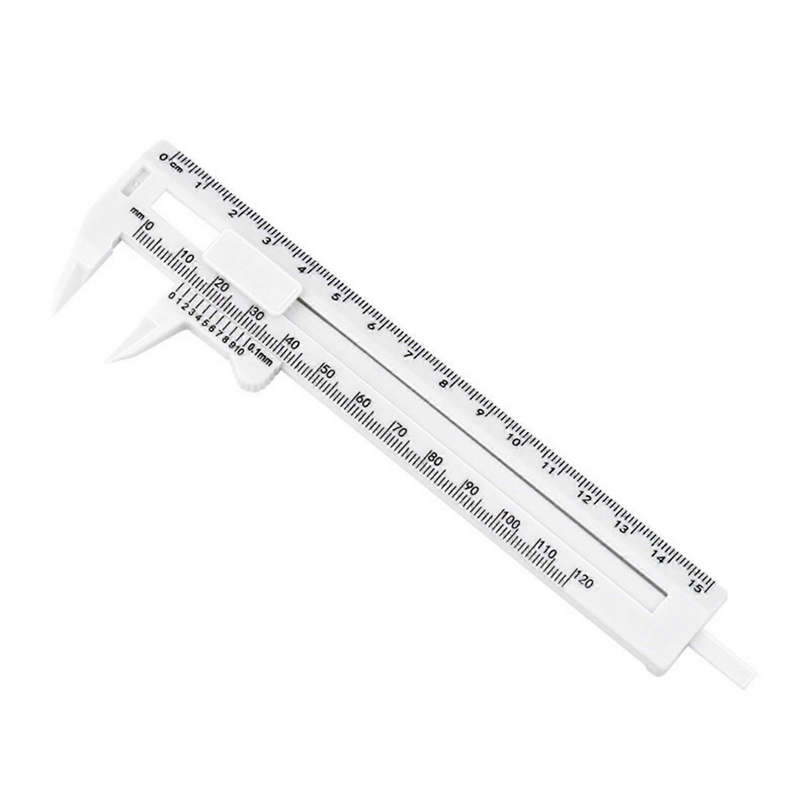Vernier Caliper 0-120mm 0-150mm Double Scale Portable for Thickness Diameter Measurement Measuring Instrument Tool White