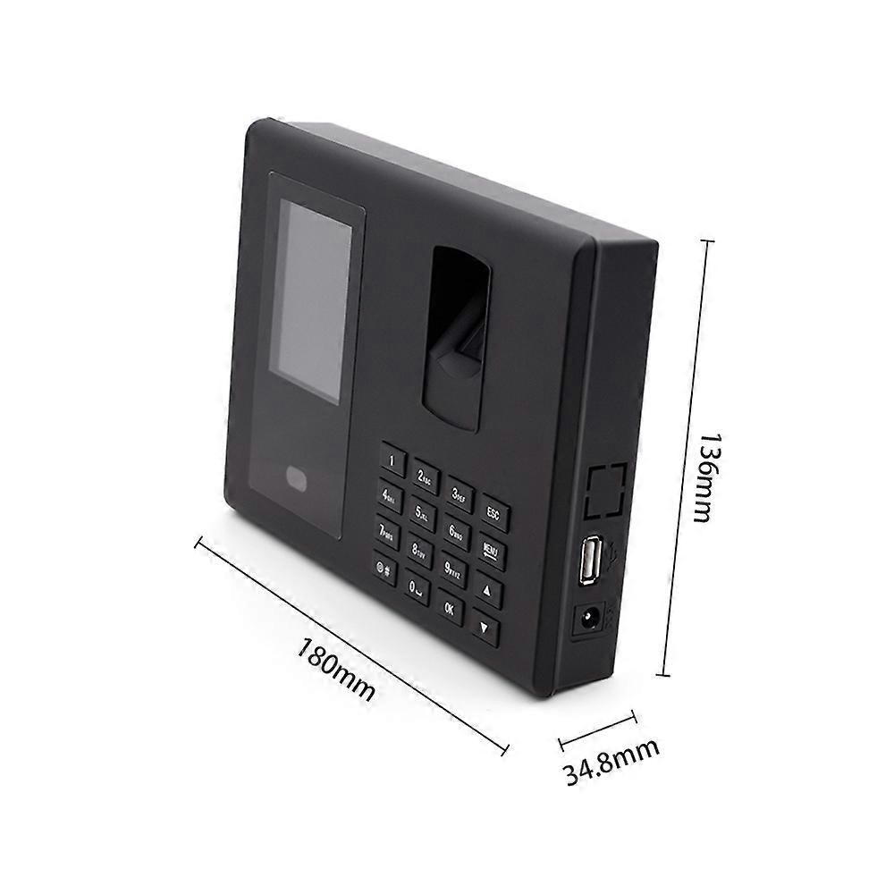 Biometric Time Clock Attendance Machine for Employees Access Control Machine Support 1500pcs Fingerp