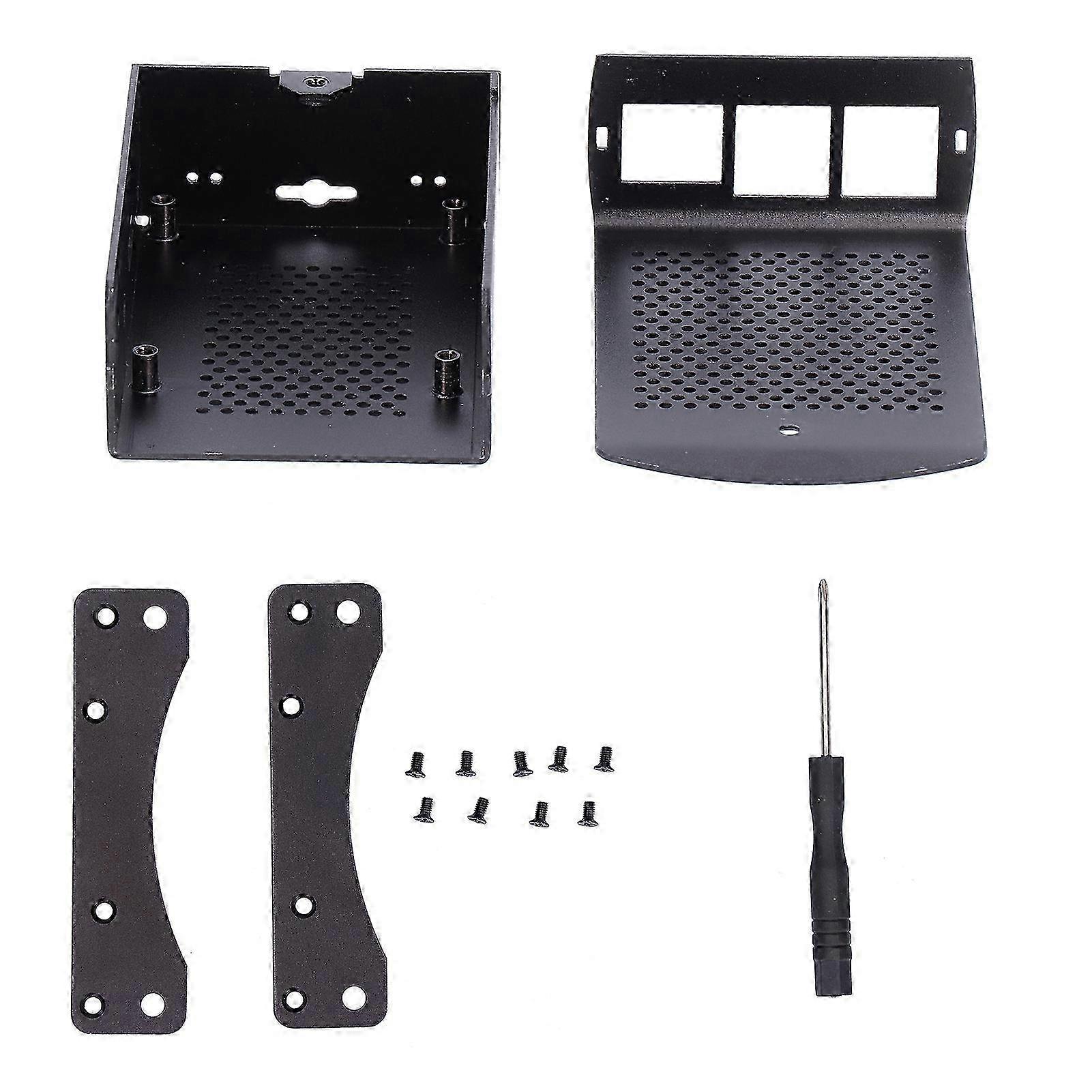 Heat Dissipation Enclosure Aluminum Alloy Cooling Protective Case for Raspberry Pi 2 3 B+(Without Fan )