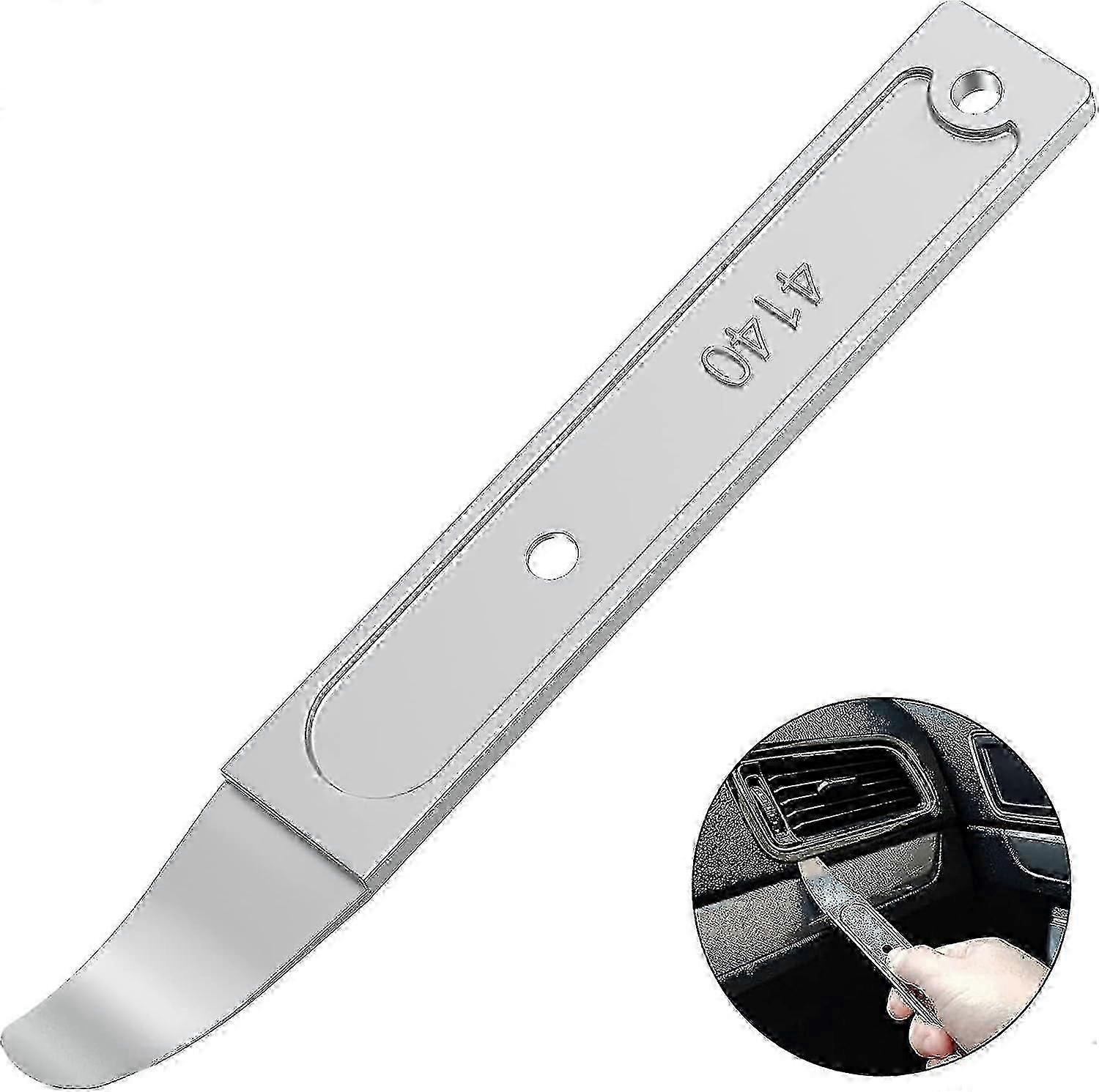 4140 Pry Tool, Pry Bar Trim Removal Tool Pry Tool, Pocket Mini Pry Bar, Door Panel Removal Tool, Removing Auto Trim Interior and Exterior Parts for Pl