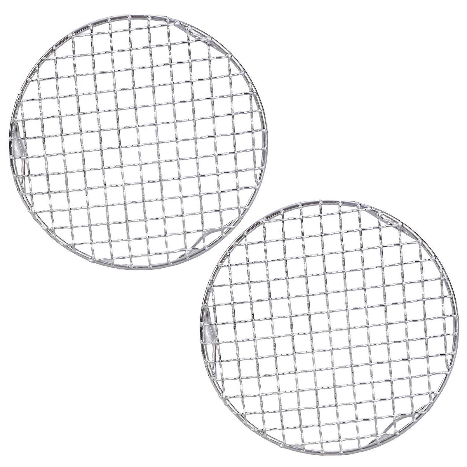 Multipurpose Round Cooling Rack Stainless Steel Texture Easy Cleaning Baking Rack Suitable for Baking Roasting and More