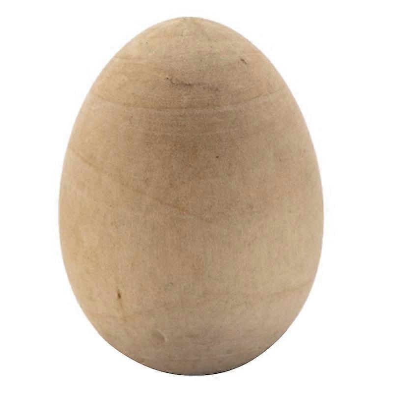 10Pcs 1.5 Inch Unpainted Wooden Eggs, Smooth Ready to Paint