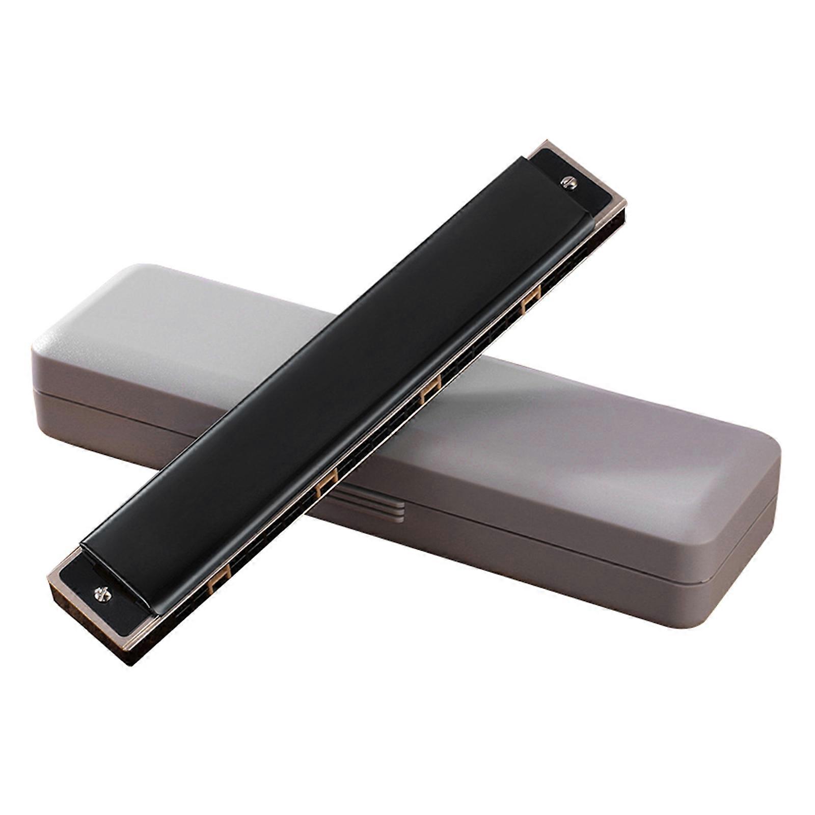 C pour Harmonica Clé 24 Trous, Harmonica Tremolo, Harmonica Trémolo Performance Professionnel Pour Adultes Enfants Débutants