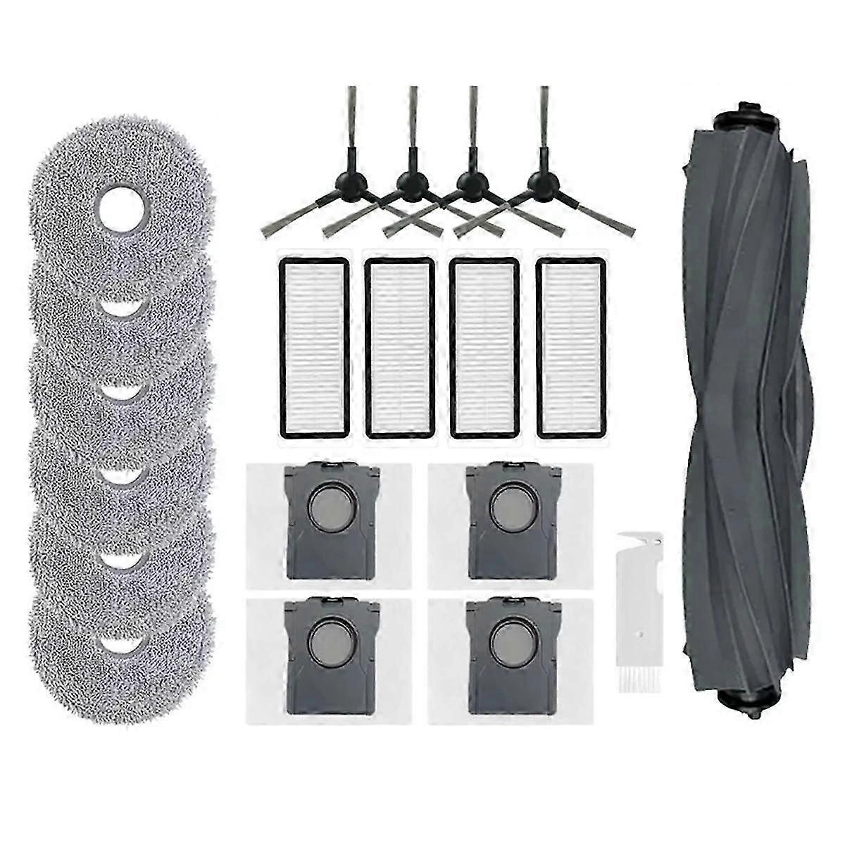 For Bot L30 Ultra Robot Vacuum Cleaner Spare Parts, Main Side Brush Hepa Filter, Mop Rag, Dust Bag