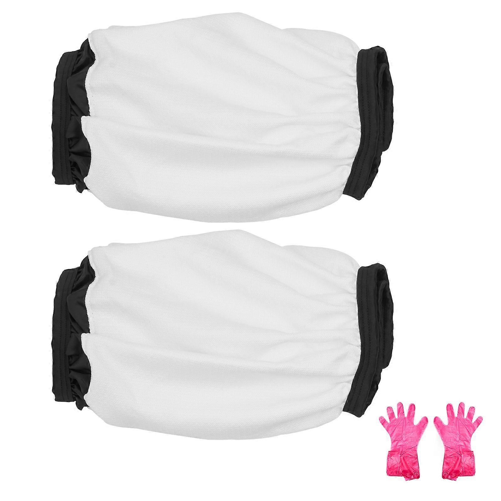 Verdickte Schneesocken für Reifen, Reifensocken aus Polyesterfaser mit elastischen Gurten, Schneetraktionsreifenabdeckung (2er-Pack) - Medium