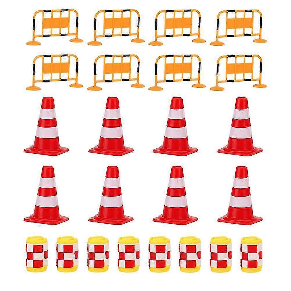 24 Pcs Jouets Éducatifs Enfants Signalisation Routière Miniature Panneaux De Route Playset Éducatif Panneaux De Signalisation Routière Jouet