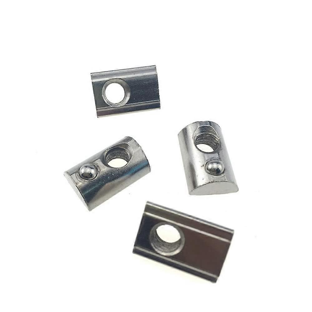 T Track Sliding Nut,Sliding T-nut Threaded,10pcs Sliding T-Nut 20 Series Roll-in T Spring Nuts
