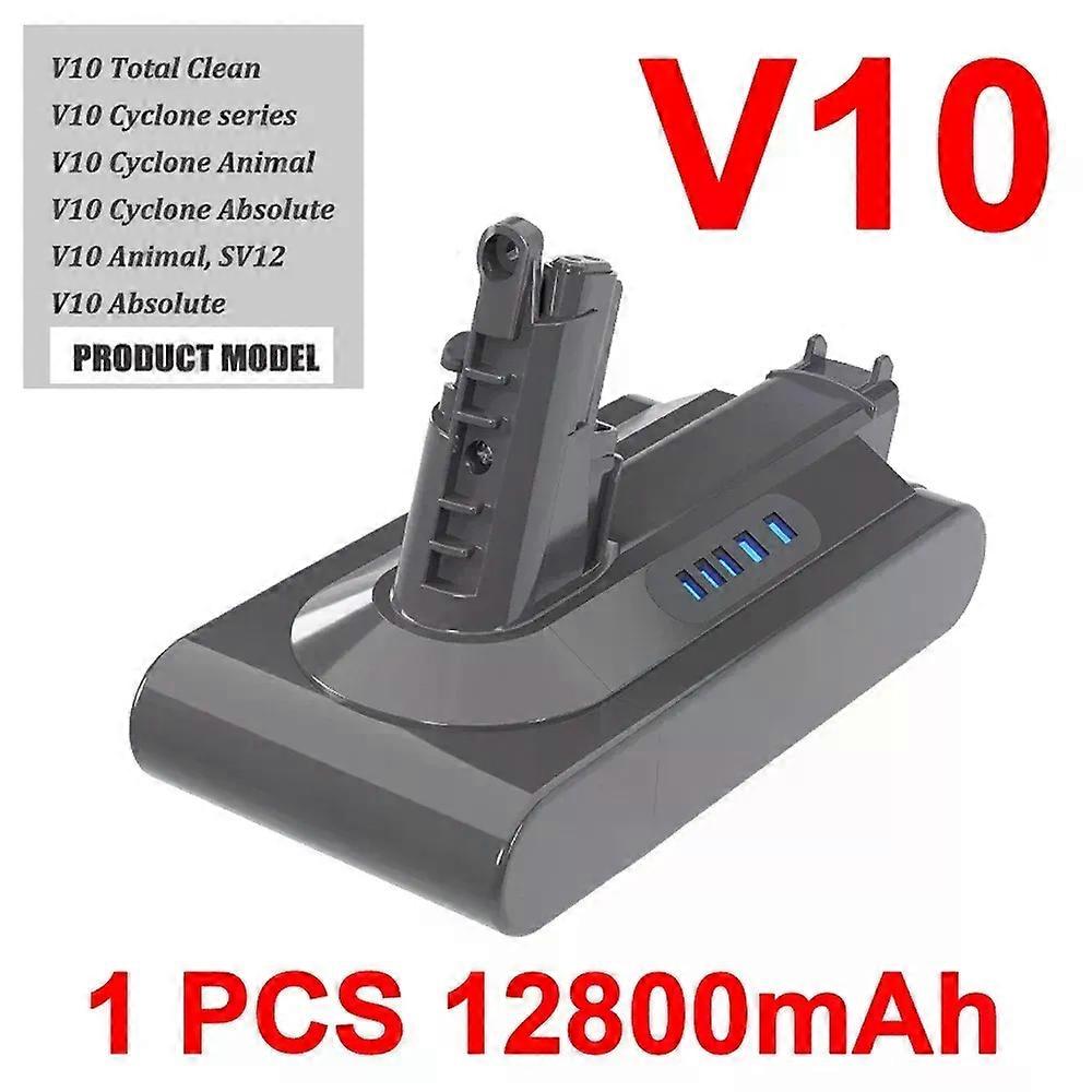 חל על החלפת סוללה 12800mAh 25.2V V10 לסוללת Dyson V10 תואמת ל- Dyson SV12 Animal V10 Absolute