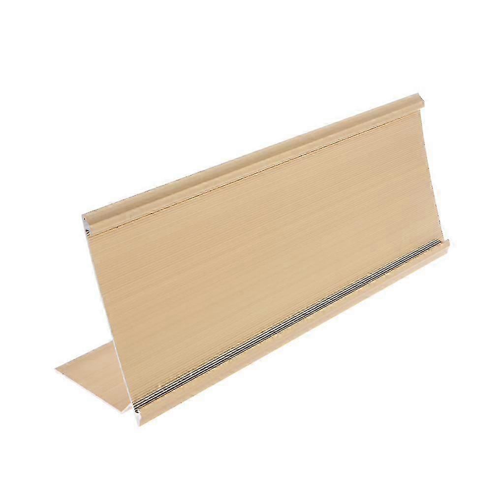 Porte-plaque de bureau en alliage d'aluminium doré et argenté, 9 x 24 cm, pour bureau, école
