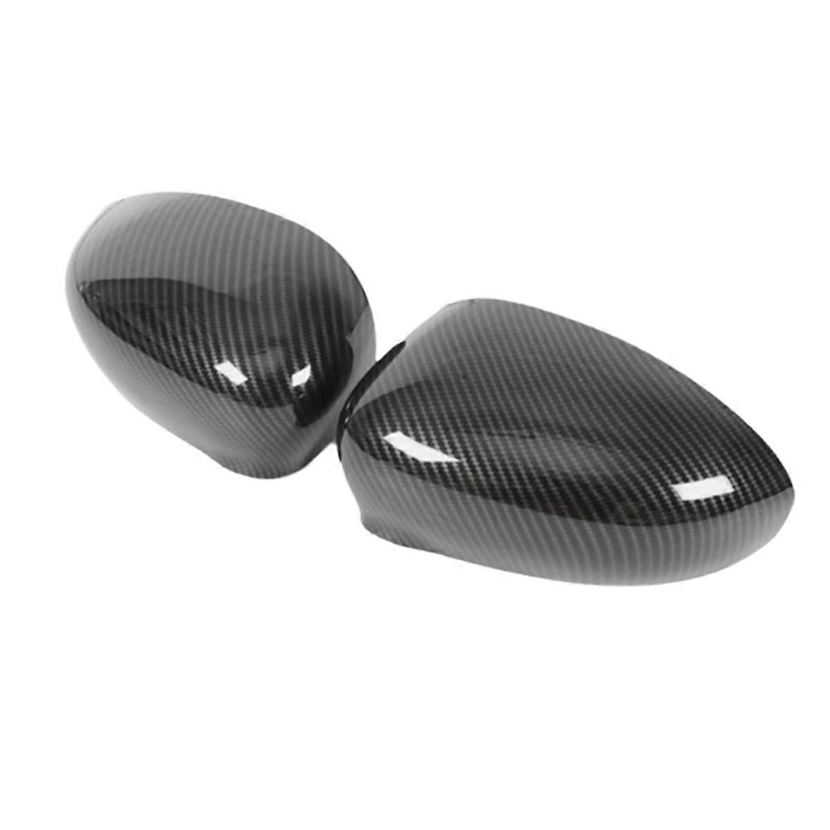 Car Rear View Mirror Cover Side Mirror Shell Carbon Fiber Trim Housing for 500 2007-2019