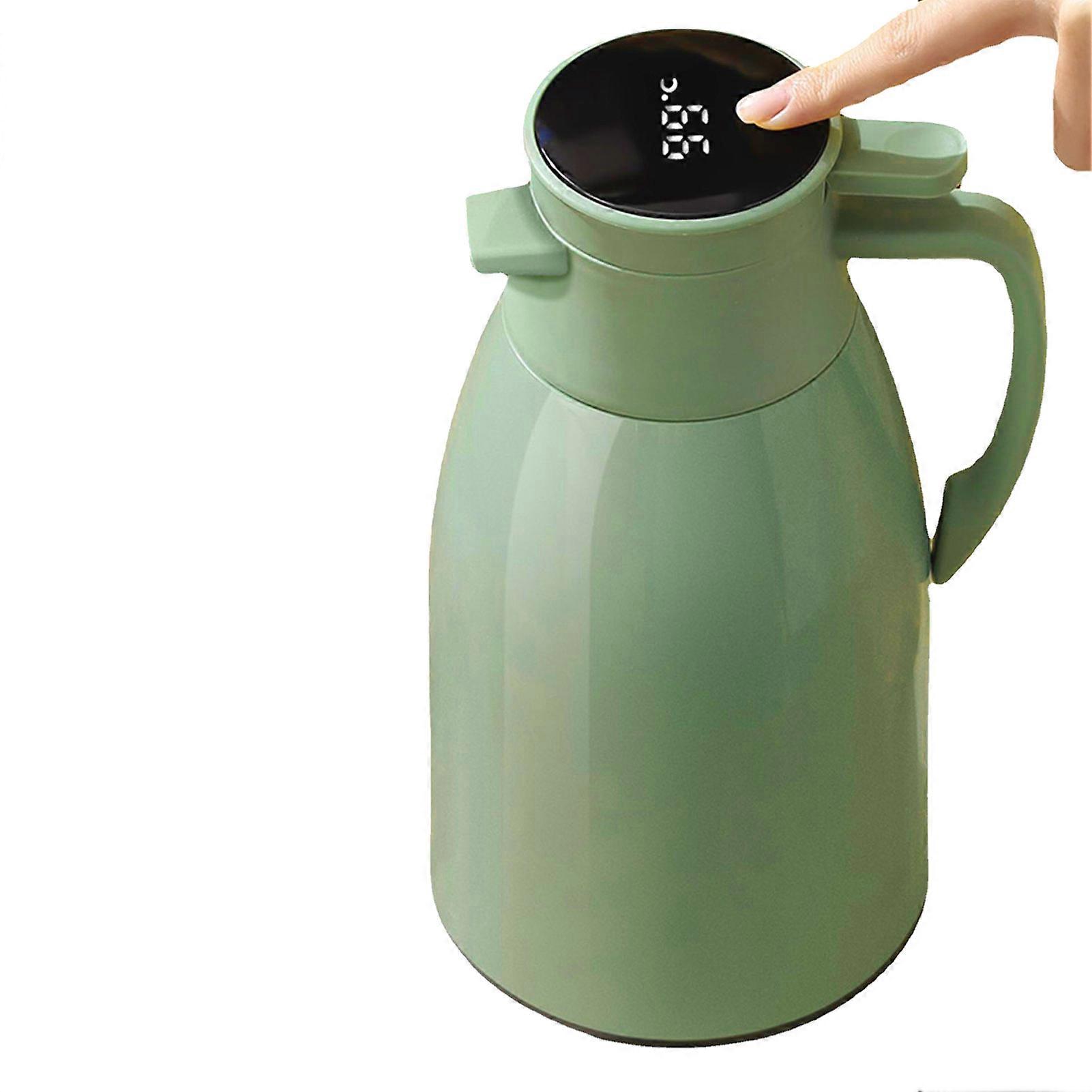 Vacuum Insulation Pot with Temperature Display Kettle with Ergonomic Handle for Home Dining Room and Office