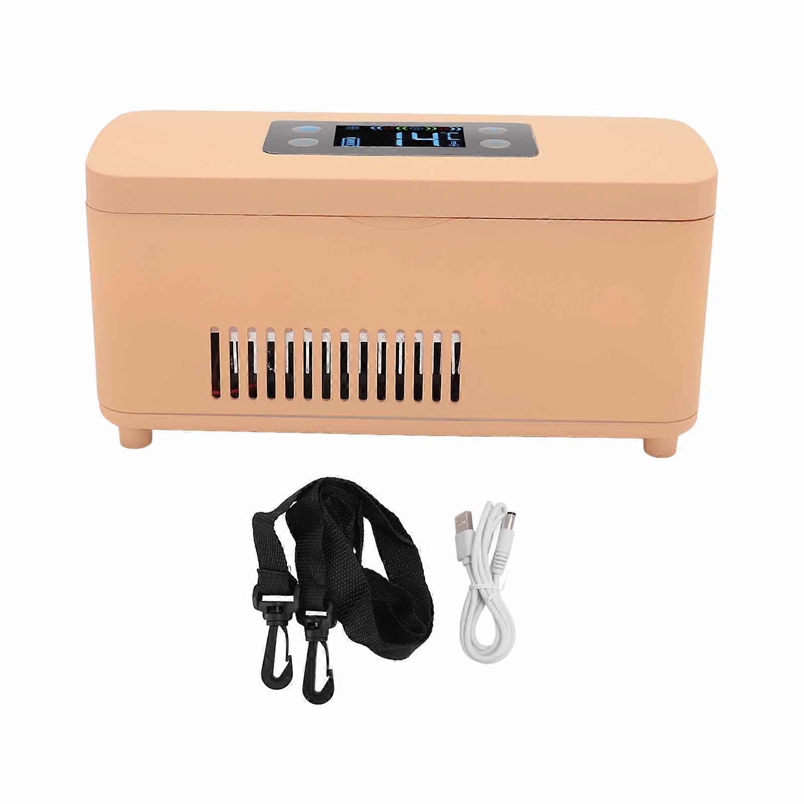 Insulin Refrigerator Box Constant Temperature USB Charging Insulin Cooler Reefer with Storage Bag