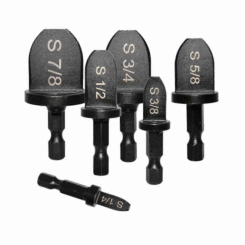 Hex Shank Expander 6-Piece Set For Flare And Swage, Bearing Steel Drill Bit Expander, Copper Expander Bits