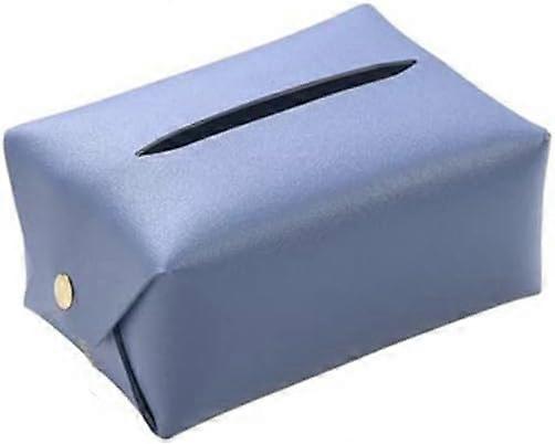 Tissue box Nordic ins pumping paper box home living room coffee table multi-functional storage box blue