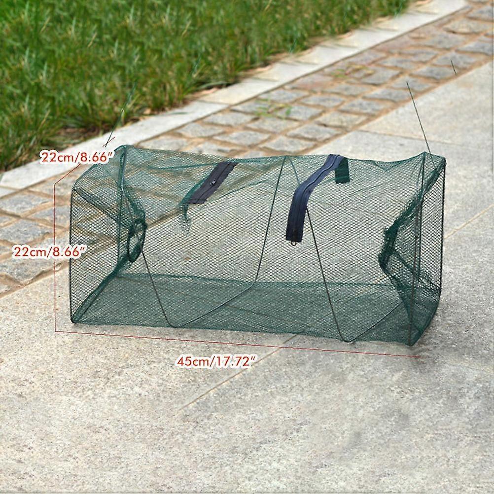Fish Cage Retractable Fish Shrimp Mesh Cage Cast Net Fishing Trap Network Foldable Fishing Net Tackle