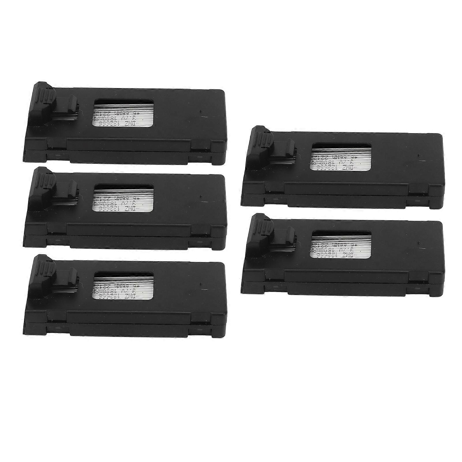 5Pcs Drone Lithium Battery 3.7V 1800mah Remote Control Aircraft Model Accessories with Charging Cable
