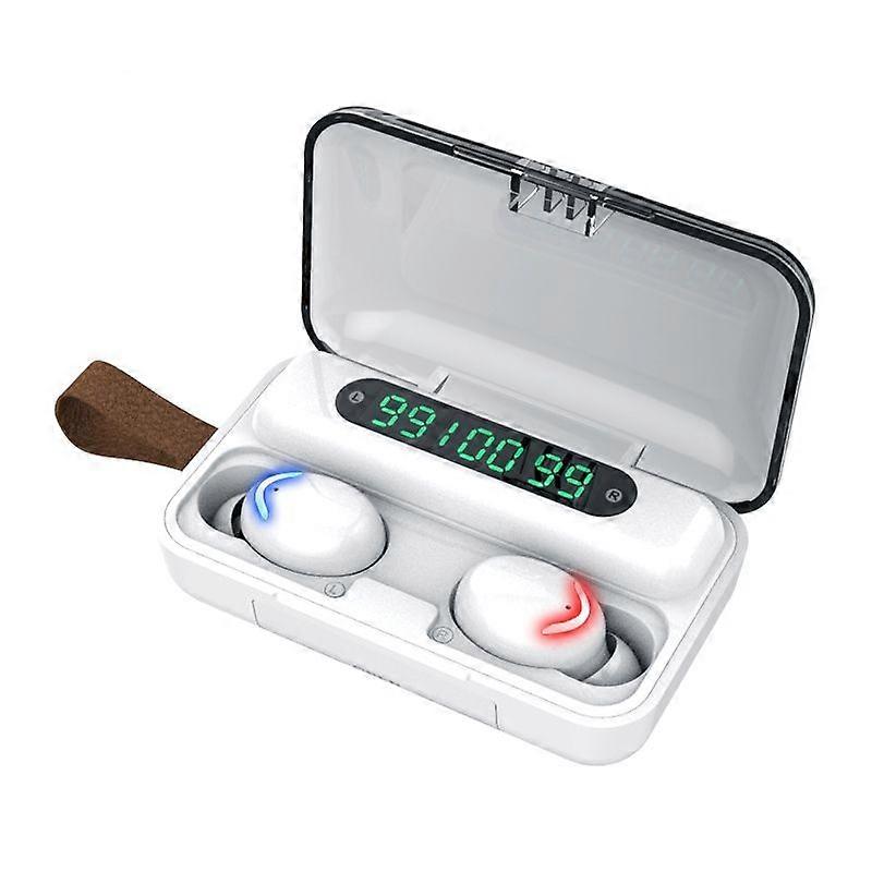 F9-5C Three-screen Digital Display Bluetooth Earphone with Hand Strap