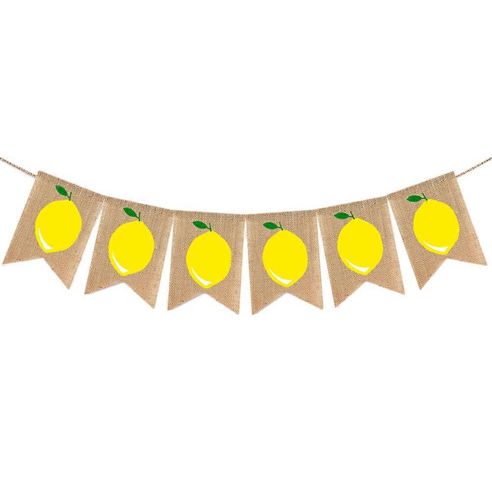 Burlap Event Banner, Bright Patterns to Delight Guests, Material