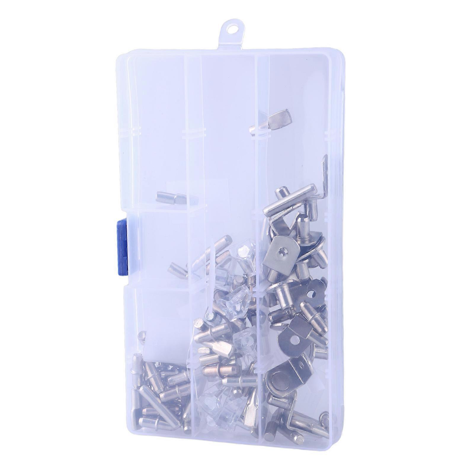Upgrades Shelf Pegs Set Nickel Finish Shelf Supports set Shelf Support Assortment for Cabinets Bookshelves & Cupboards