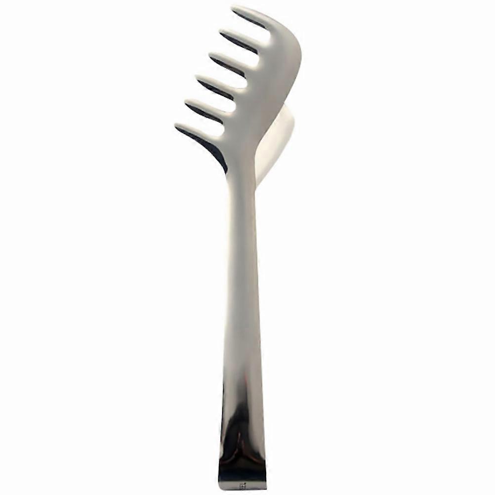 Stainless Steel Spaghetti Tong for Home Silver Color Compact Size Practical Pasta Tool