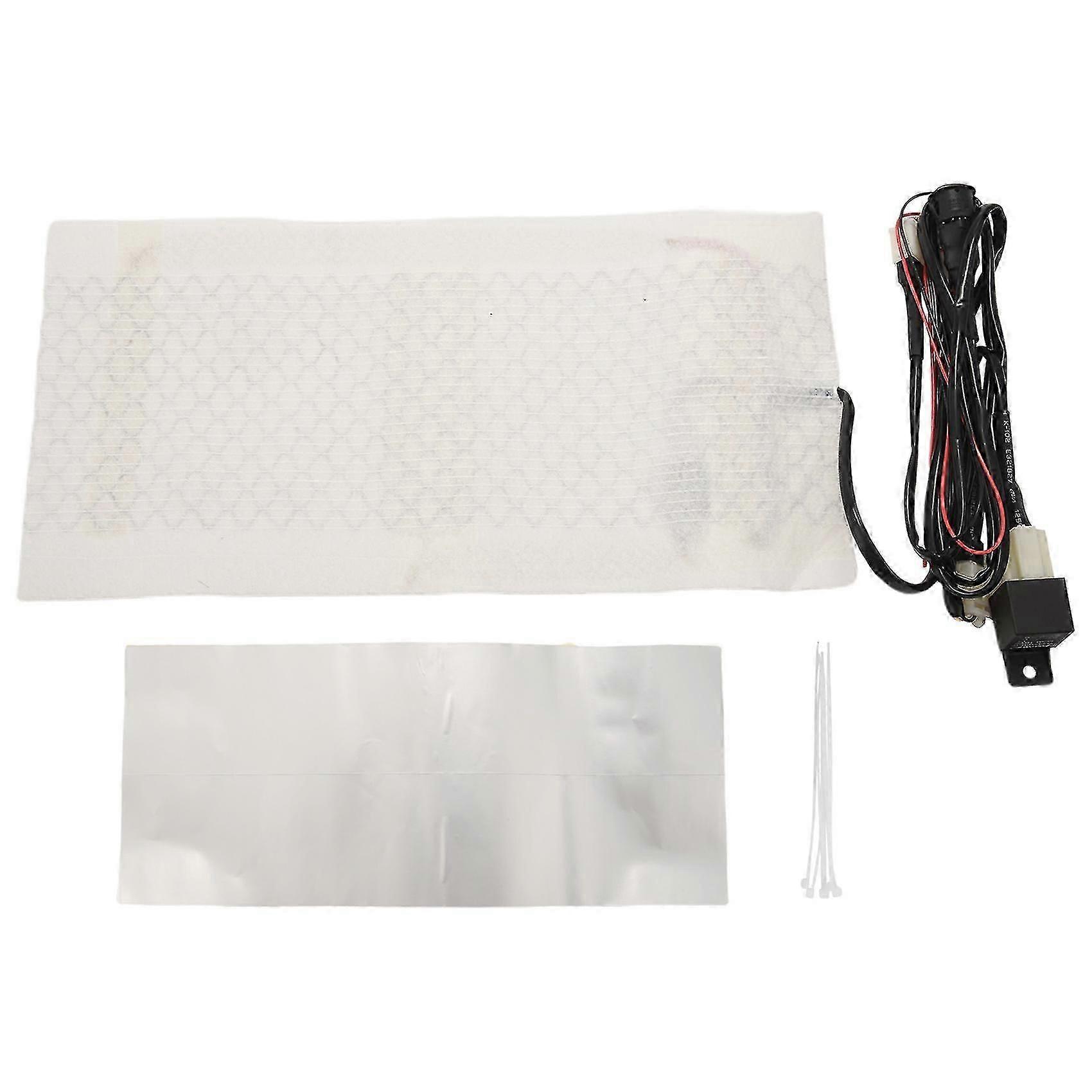 12v Universal Motorcycle With Switch Carbon Fiber Seat Heated Pad