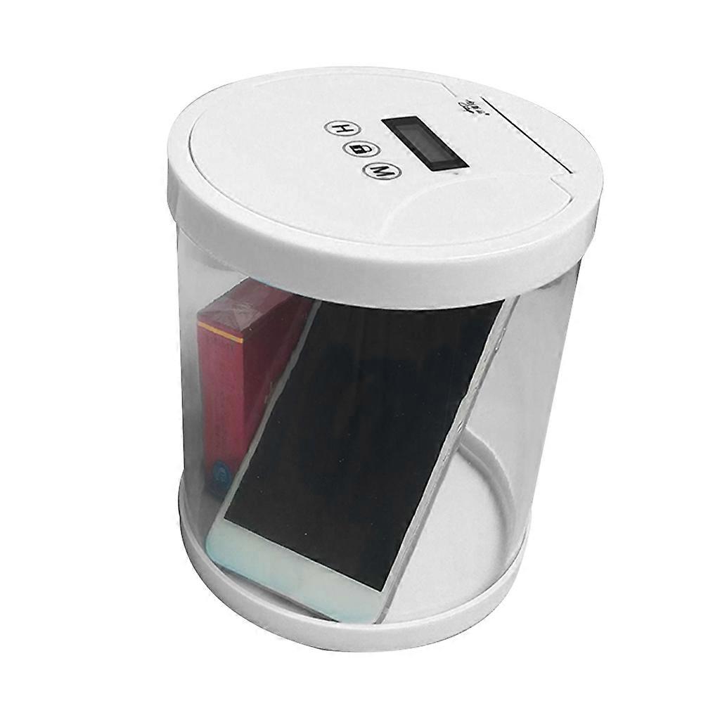 Multi-function for Time Locking Container Help Quit Mobile Phone Addiction Excessive Smoking Good Control Snacks Other V  White