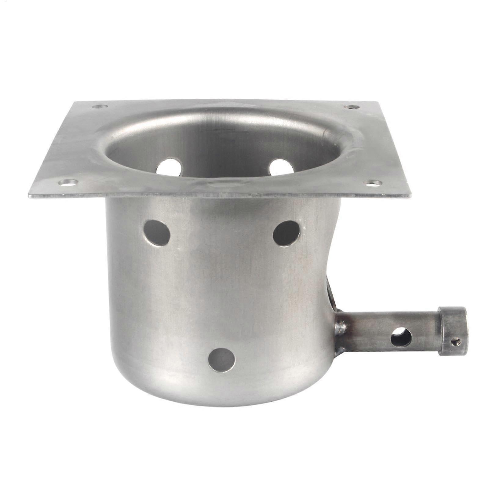 GrillbrennerErsatz, , size approx. 12.7 x 12.7 x 9.4 cm, fire burner, replacement parts with screws for pellet grill burner, outdoor activities