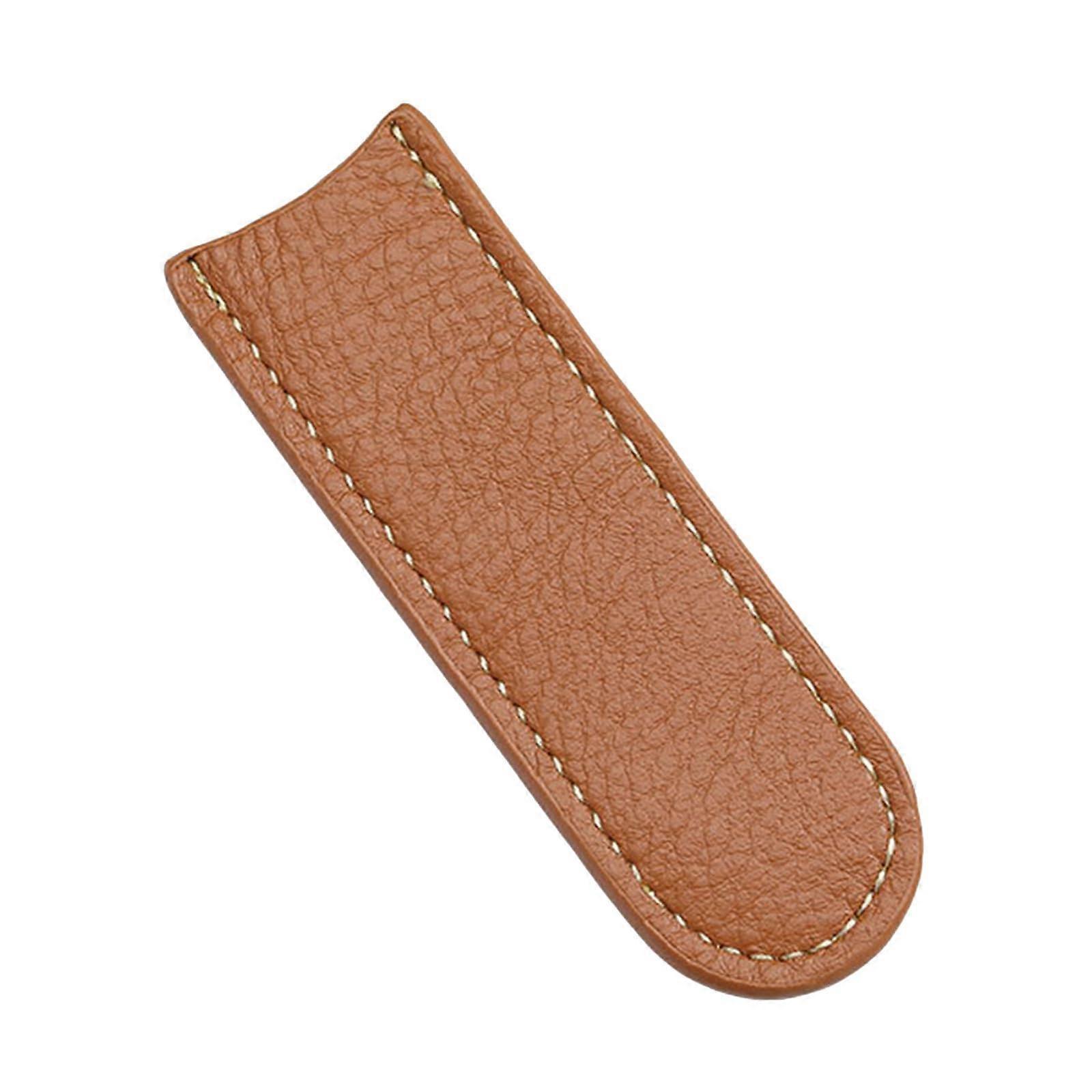 キャンプボウルハンドルカバー、ピクニックボウルハンドルカバー、レザー、キャンプカップ、ハンドルカバー、カップハンドル、ラッピングスリーブブラウン