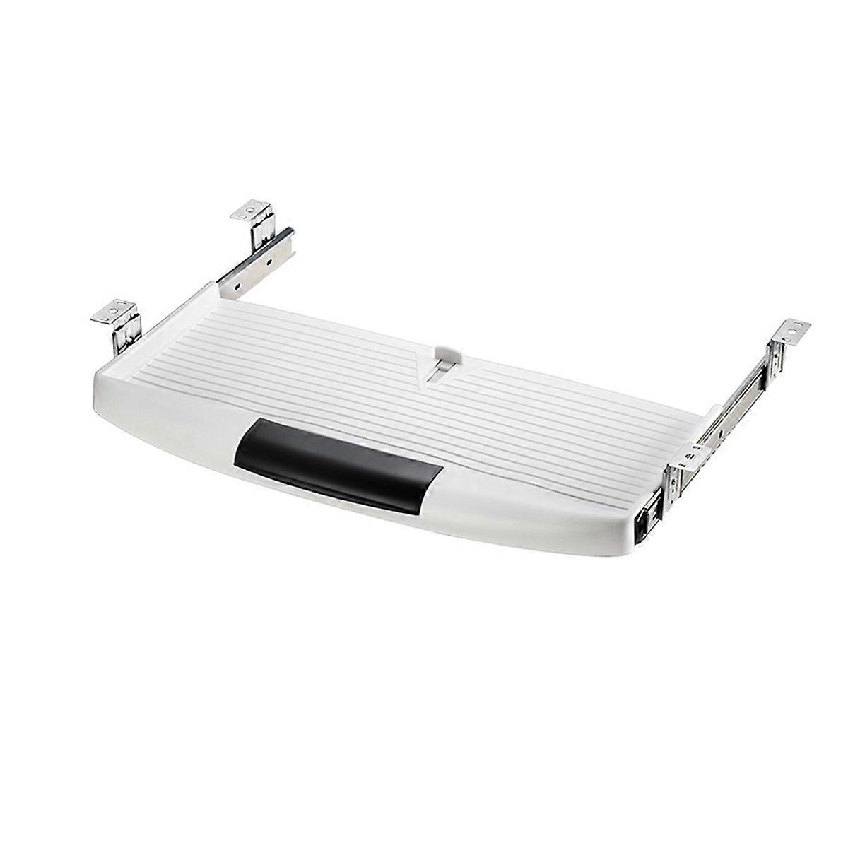 Keyboards Tray Under Desk Keyboards Stand Slide Pull Out Computer Keyboards Drawer Multi-Purpose Drawer White