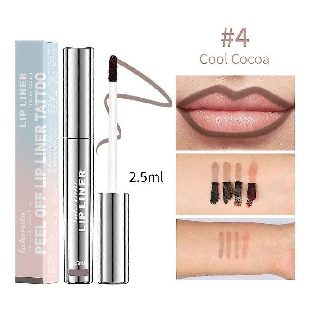 lakerain tear-off lip liner #4 Cool Cocoa (foreign version) (D)$ tear-off lip liner matte matte non-stick lipstick pen lip liner makeup pen