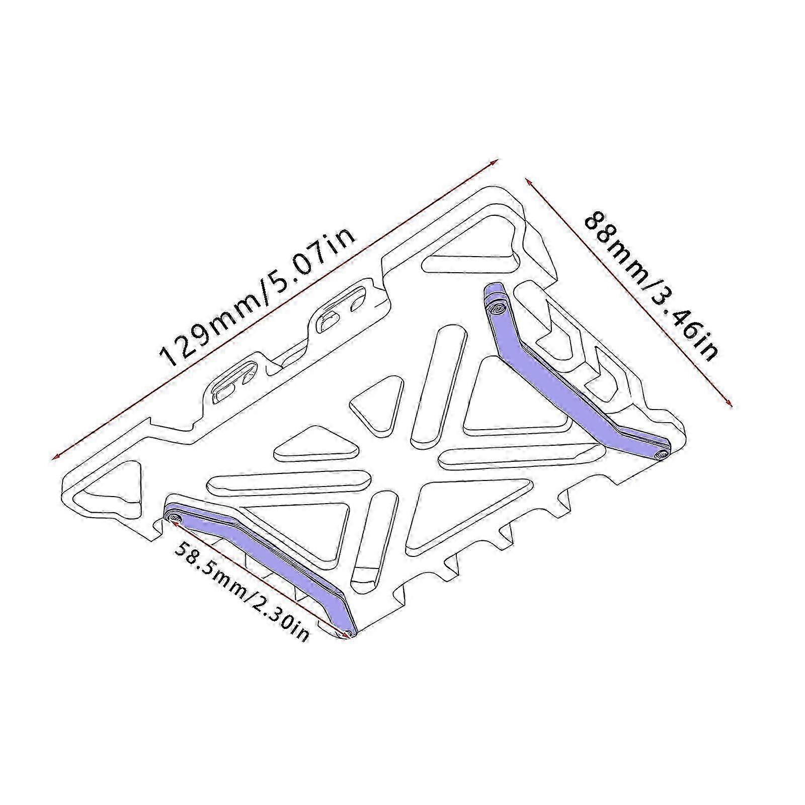 Portapacchi in metallo per auto RC, parti di modifica di facile installazione per modelli compatibili H12Y+ in colore rosso