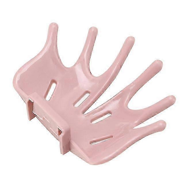 ピンクのシャワーソープボックスサクションホルダーバスルームオーガナイザートレイシェルフ