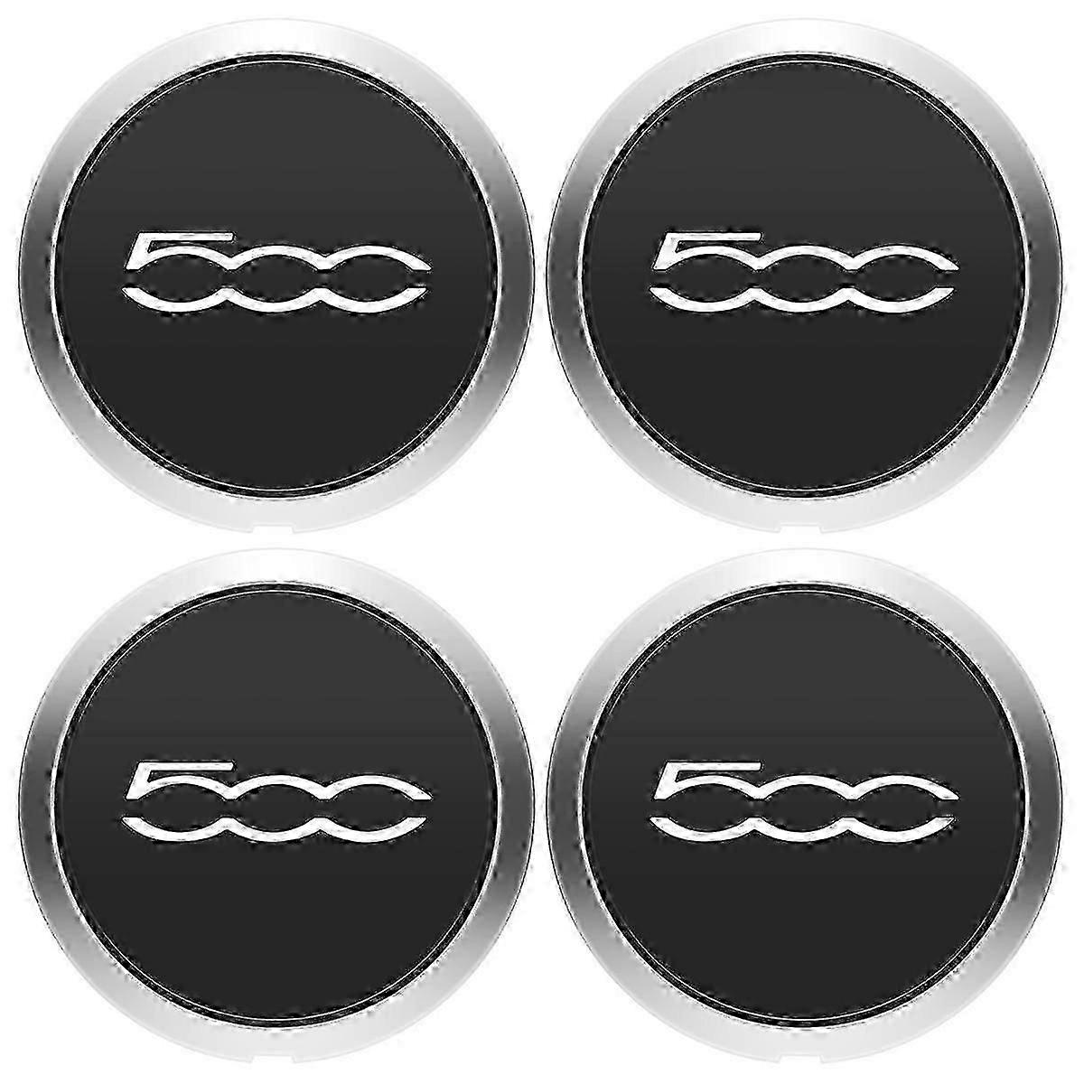 4Pcs 133mm Καπάκι Πλήμνης για Τροχούς 500 Τροχών Κεντρικό Σετ Πλήμνης 68078419AC 68078421AC Κάλυμμα Σκόνης 51884863 Ασημί