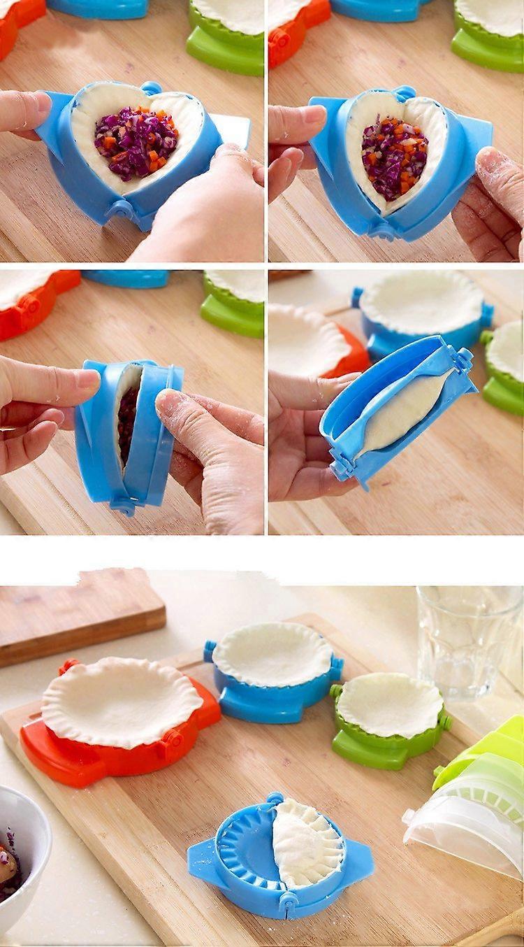 5PCS Kitchen Dumpling Press and Pierogi Maker Plastic- Random Color