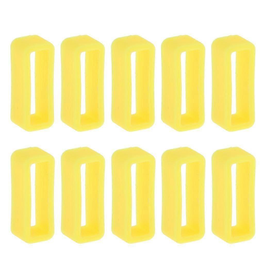 10pcs Rubber Watch Strap Band Keeper Hoop Loop Holder Ring 20mm