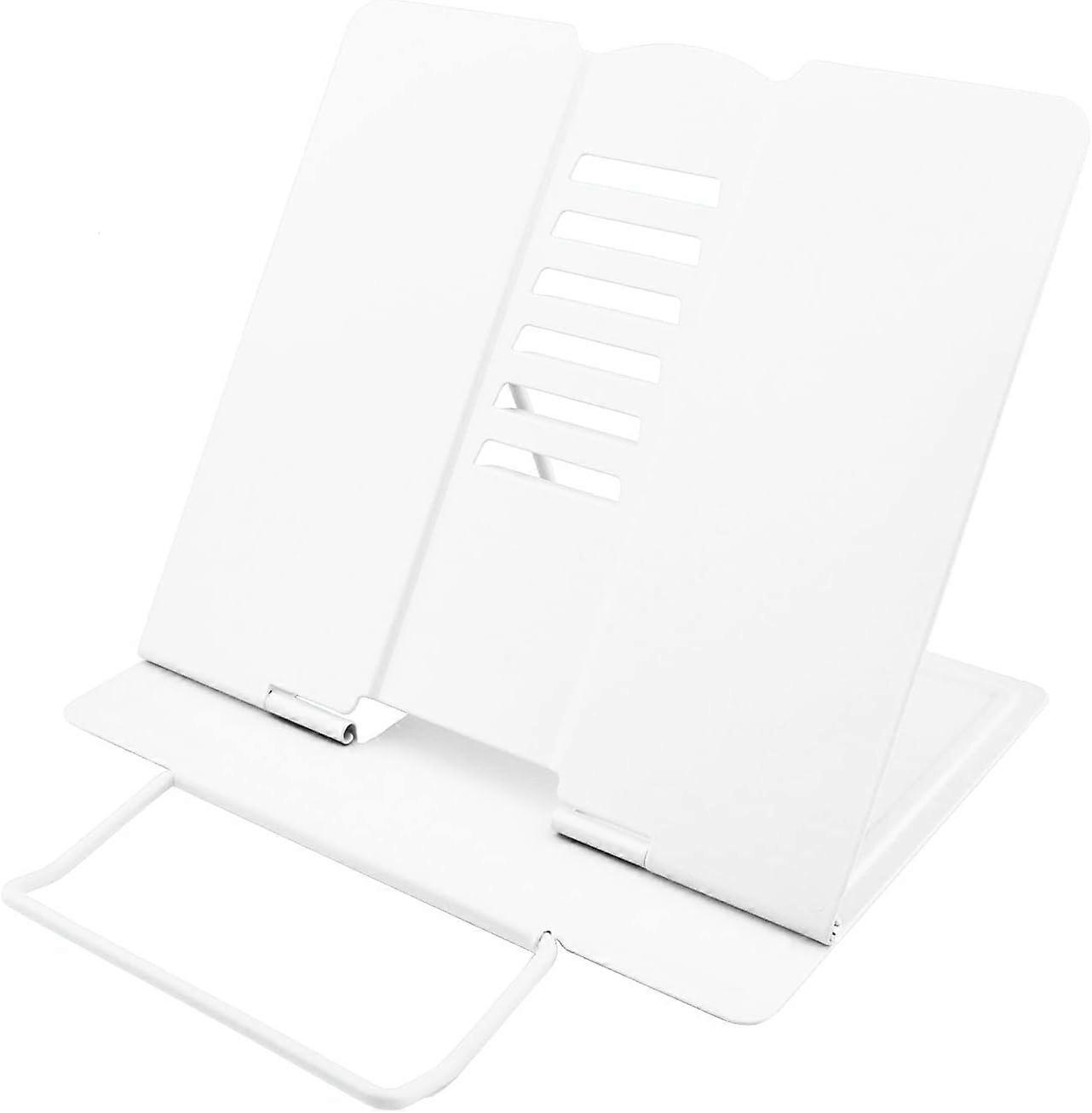 Metal Book Stand Folding Reading Stand Anti-Slip Adjustable Desktop Bookend Cookbook Rest Book Holder