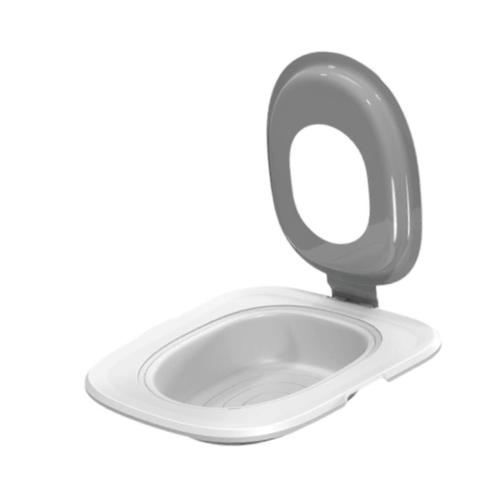 Reusable Detachable Cat Toilet Seat Training Mat in Gray for Easy Pet Cleanup