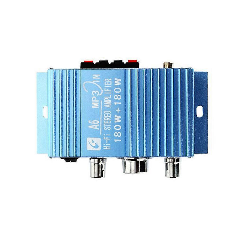 Car Power Amplifier Fi Audio Vehicle Multifunctional Player Sky-Blue 1Set