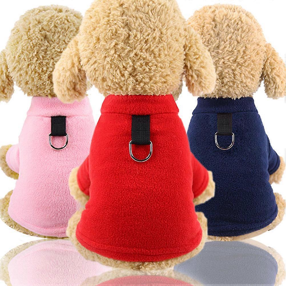 Pet Clothing Dog Winter Coat Warmth Buckle for Leash Attachment Walking 1Pack