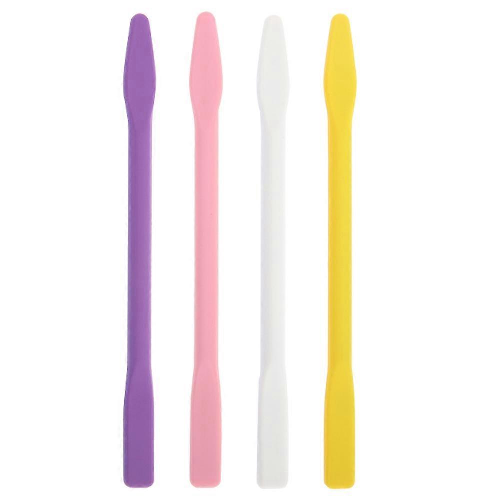 Silicone Stir Sticks Reusable Facial Mask Stirring Rods For Beauty Tools Travel Mixing 4Pcs