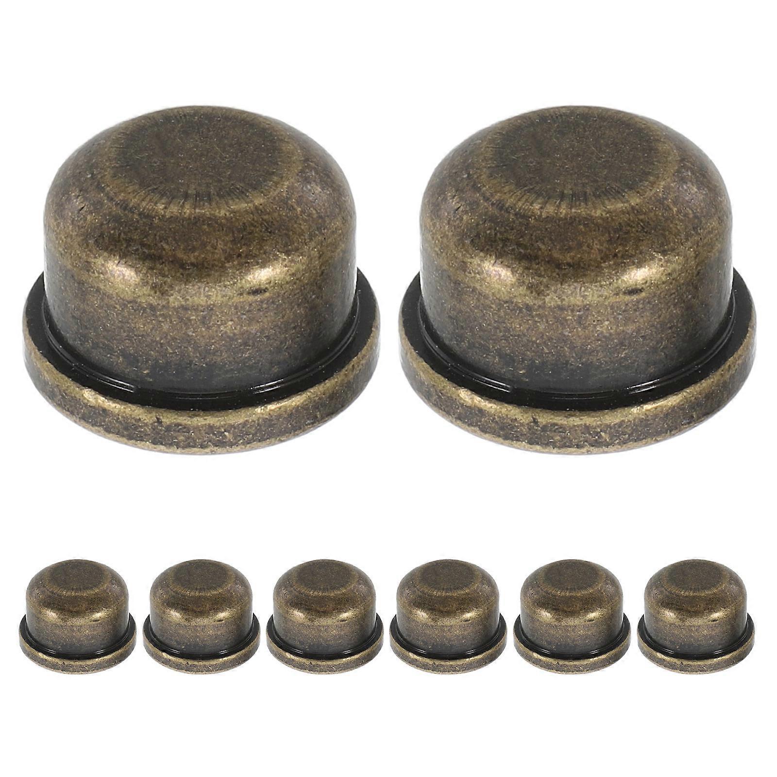 Lamp Finials Decorative Cap Golden 1.30x1.30x1.20cm Easy Installation 8Pcs