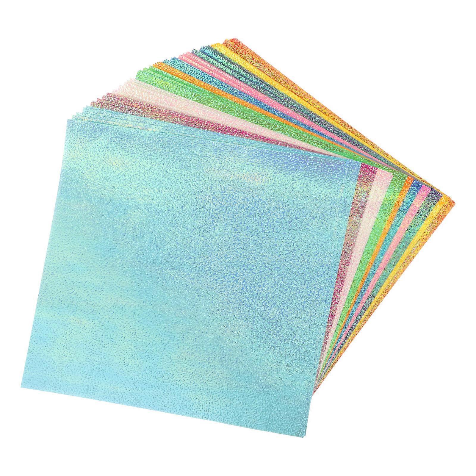 Pearlized Origami Paper Set   50pcs Bright Color Craft Sheets for Scrapbooking, Folding & Handicraft Projects   Easy to Use for All Skill Levels
