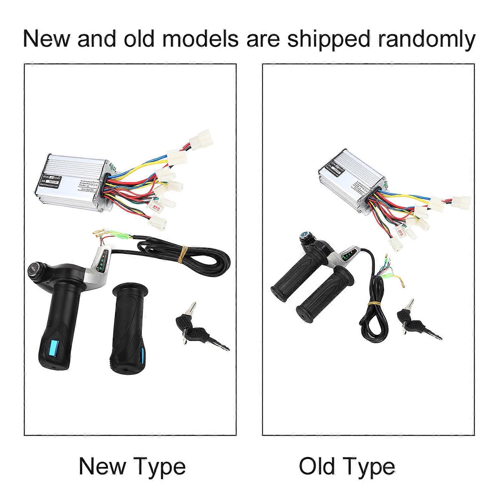 48V 1000W Electric Bicycle Motor Brushed Gear Box Controller with Twist Throttle Grip.