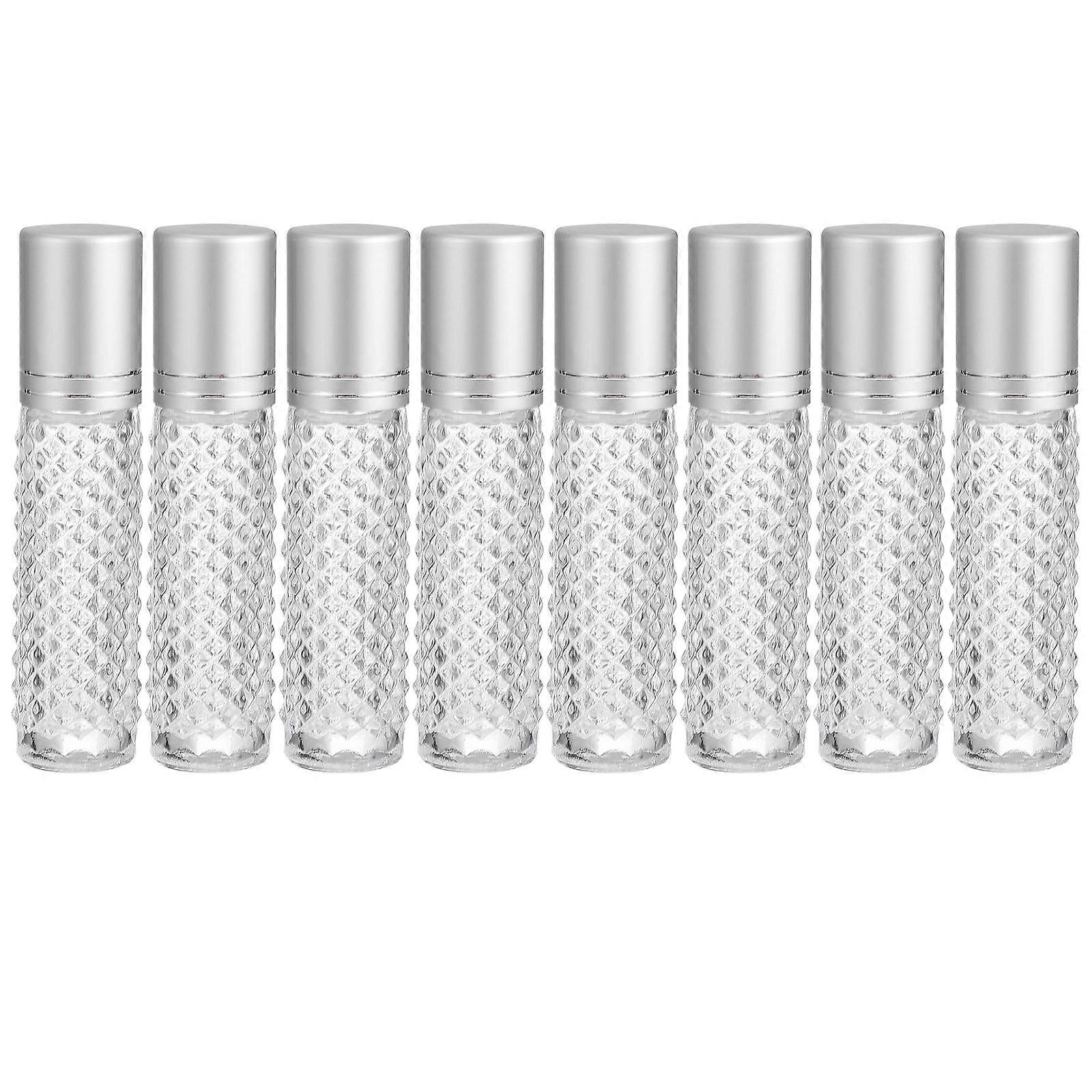 Travel Size Oil Bottle Refillable Bottles Clear Glass 8Pcs