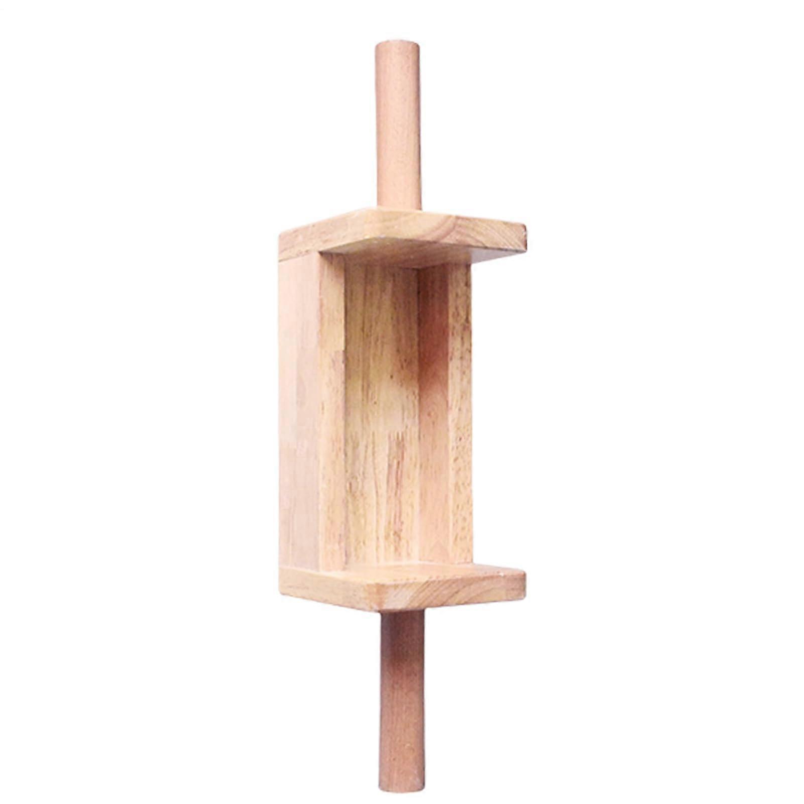 Portable Hangboard with Wooden Finger Plates for Climbing, Hand Grip Strengthening, Indoor and Outdoor Forearm Trainer