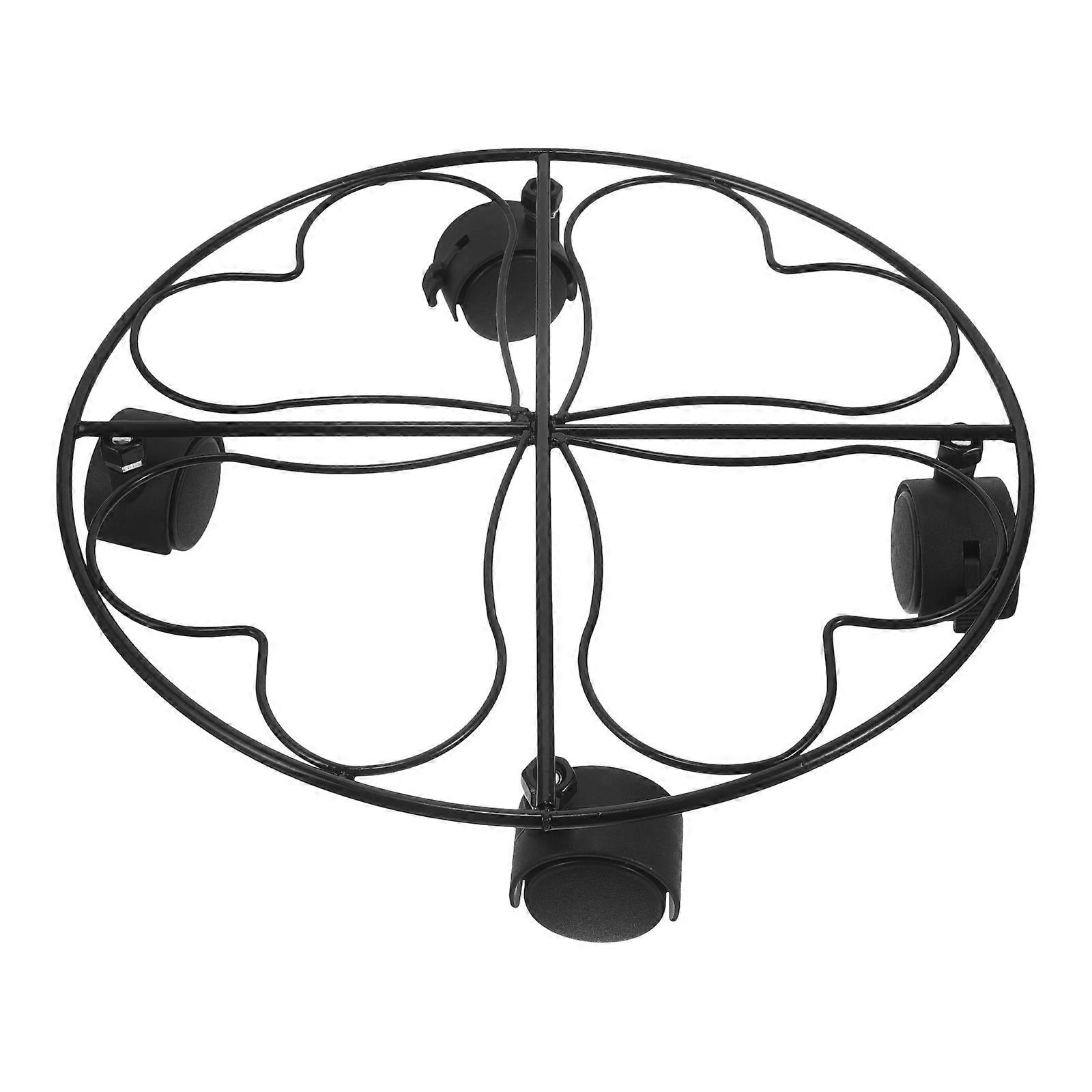 Metal Flower Stand Planter Display Stand Movable Flower Pot Stand Heart-shaped Chic Design Moving Heavy Planter 1Pcs